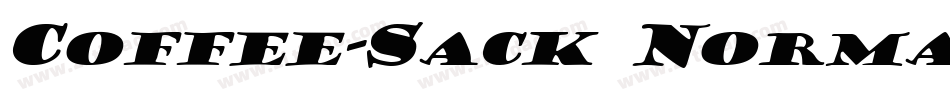 Coffee-Sack Normal字体转换